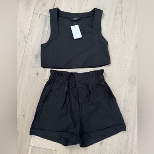 two piece crop set
